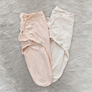 KeaBabies OS 0-3 Months Soothe Swaddle Wraps Pink Blush Angelic Baby Sleep Sack